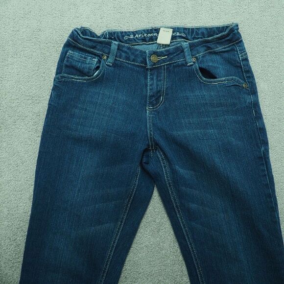 Arizona Straight Jeans Girls' Size 16 Blue Denim Regular Fit Mid Rise Cotton - Picture 3 of 8